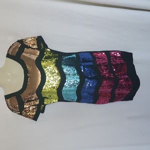 Sequin Sweater Dress